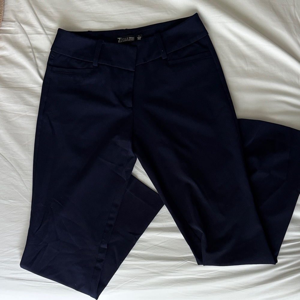 New York & Company Women's Navy Pant/Trouser